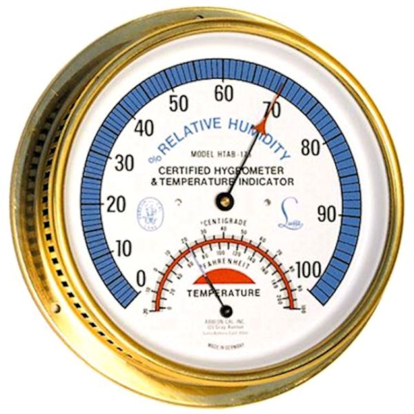 Precision Analog Thermometer / Humidity Gauge