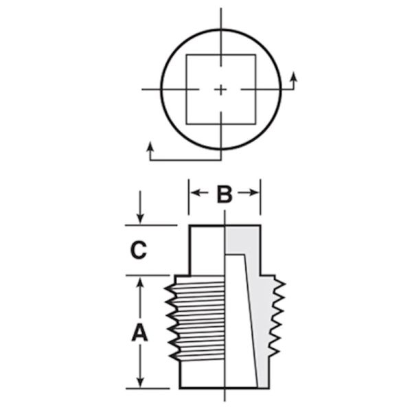 Plug Plastic 1 4