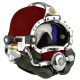 Helmet, SL-27,Burgundy,Stock Trim,Com. Posts,350