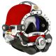 Helmet, SL-27,Red,Stock Trim,Com. Posts,350