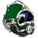 Helmet, KM-37,Dark Green,Stock Trim,Com. Posts,350