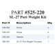 Kit, Port Weight, SL-27, Chrome