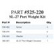 Kit, Port Weight, SL-27, Chrome