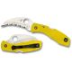 Knife, Spyderco, Yellow, Serrated, HawksBill, Tas
