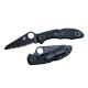 Knife, Spyderco,Black,Serrated,Blunt,3