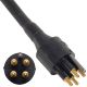 Connector, 4 Pin Male,18/3 SO Cable