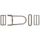 Buckle, Wire, S/S, Ring & 2 Adjusters
