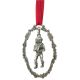 Ornament, Pewter MKV Diver w/Chest, in Wreath