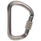 Carabiner, Large,Barrel Gate,w/Lock,S/S,7840# SWL